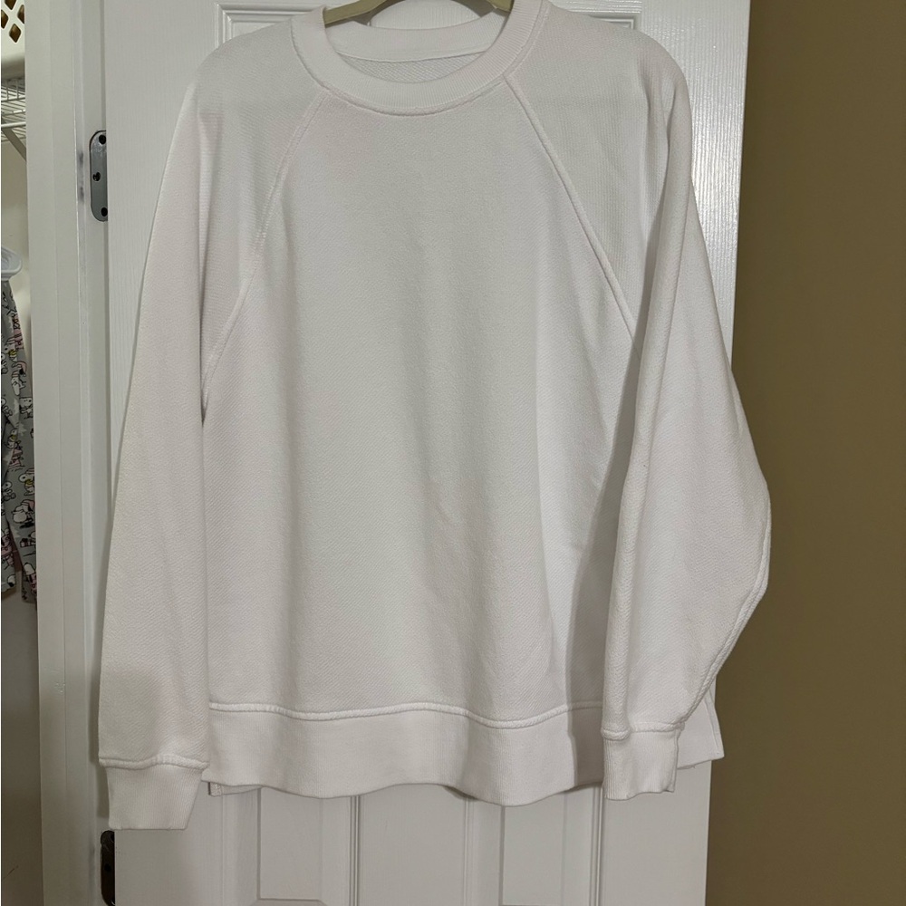 aerie Beach Party  Crew sweatshirt in white size Small S, excellent like new!